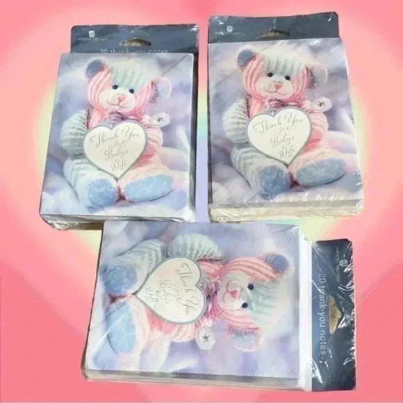 ☀️ 🆕Thank You Baby Gift Cards (3 packs x 20 ) - Picture 1 of 7